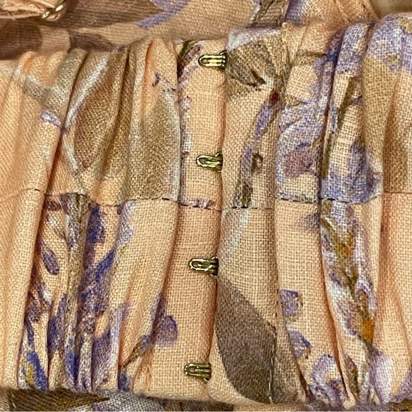 Zimmermann Peach and Lavender Floral Dress - Picture 8 of 10